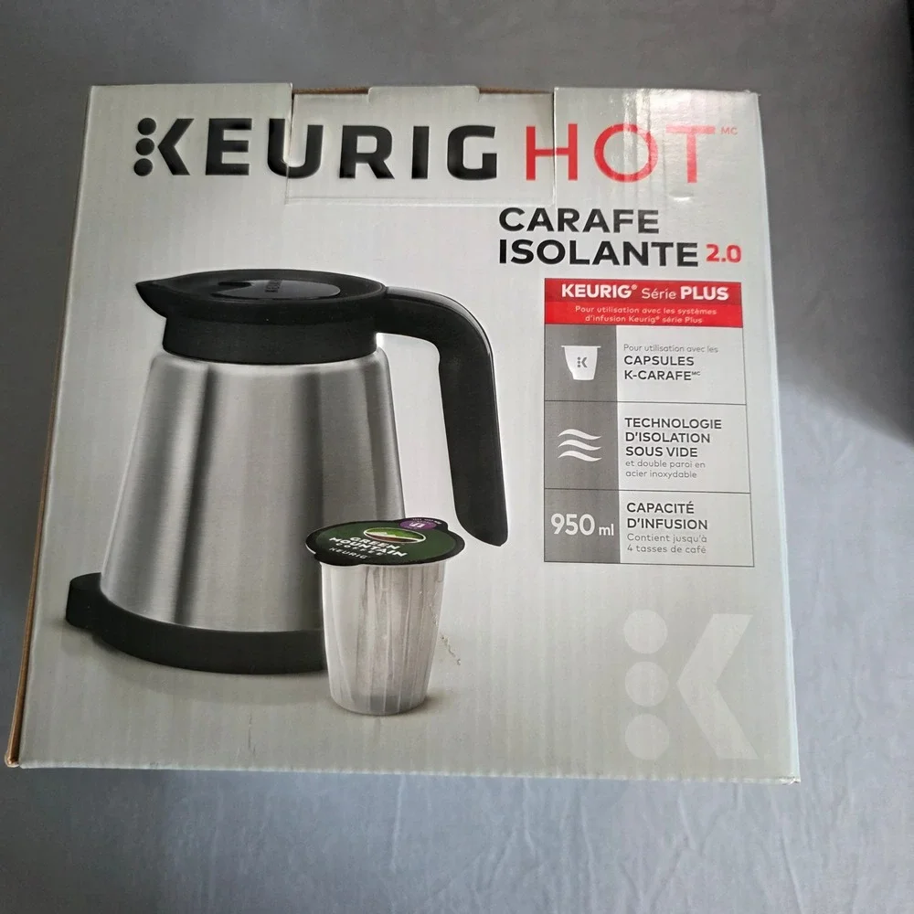 Keurig Hot 2.0‎ Thermal Carafe Stainless Steel 32oz for Keurig Plus Series 4 Cup